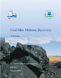 Coal Mine Methane Recovery: a Primer