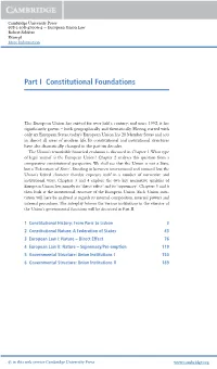 Part I Constitutional Foundations