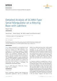 Detailed Analysis of SCARA-Type Serial Manipulator on a Moving Base with Labview