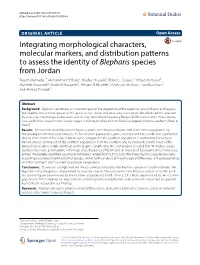 Integrating Morphological Characters, Molecular Markers, and Distribution