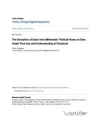 The Deception of Data: How Millennials' Political Views on Data Guide Their Use and Understanding of Facebook