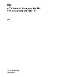 AIX 4.3 System Management Guide Communications and Networks