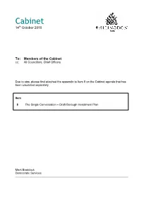 Appendix to Item 8 on the Cabinet Agenda That Has Been Circulated Separately