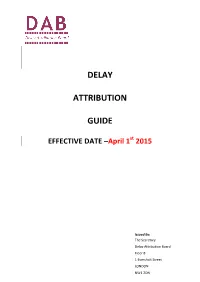 Delay Attribution Guide