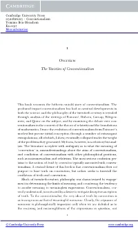 Overview the Varieties of Conventionalism