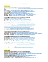 Spanish Resources