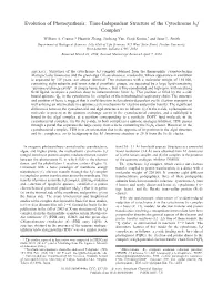 Time-Independent Structure of the Cytochrome B6f Complex† William A