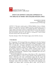 A Dialogic Approach to the Analysis of Herbs' New