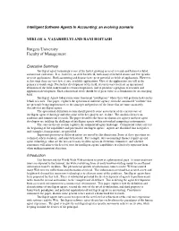 Intelligent Software Agents in Accounting: an Evolving Scenario