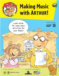 Making Music with ARTHUR!