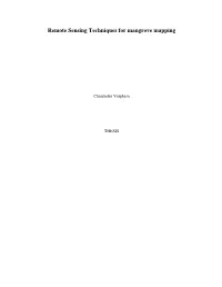 Remote Sensing Techniques for Mangrove Mapping