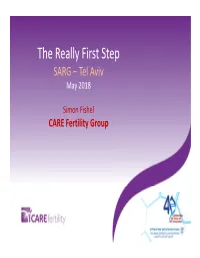 The Really First Step SARG –Tel Aviv May 2018
