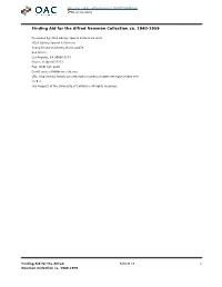 Alfred Newman Collection, Date (Inclusive): Ca