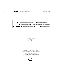 An Implementation of a Generalized Lanczos Procedure for Structural Dynamic Analysis on Distributed Memory Computers