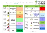 Dates Ateliers Lieux J 03 Jan 9H-11H Feux D'artifices Bazoncourt L 07