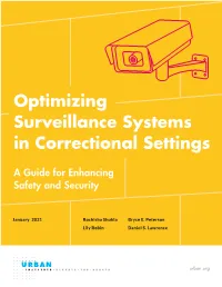 Optimizing Surveillance Systems in Correctional Settings