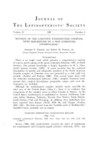 Revision of the Limenitis Weidemeyerii Complex, With
