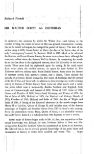 Sir Walter Scott As Historian