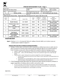 STREAM MANAGEMENT PLAN – Page 1 Stream Name Kittle Number Total Length Approved Date of Plan West Fork Des Moines River I-037 116.53 Miles Dec