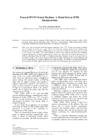 Toward IFVM Virtual Machine: a Model Driven IFML Interpretation