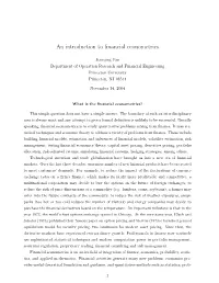 An Introduction to Financial Econometrics