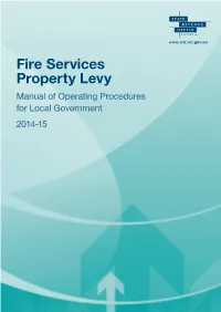Fire Services Property Levy Manual of Operating Procedures for Local Government 2014-15 Contents