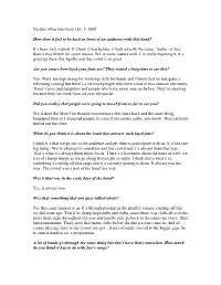 Verden Allen Interview Oct. 5, 2009 How Does It Feel