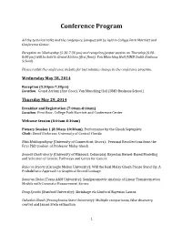 Conference Program