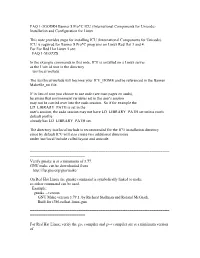 FAQ 1-3GODR4 Banner 8 Pro*C ICU (International Components for Unicode) Installation and Configuration for Linux