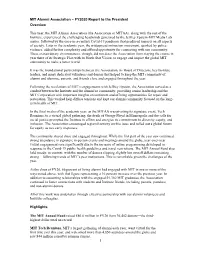FY2020 Report to the President Overview This Year, the MIT Alumni