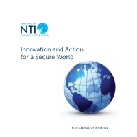 Innovation and Action for a Secure World