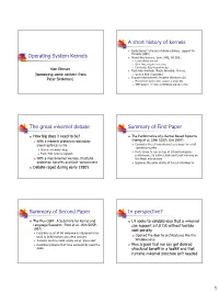 Kernel Architectures