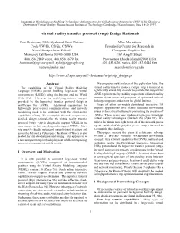 (Vrtp) Design Rationale