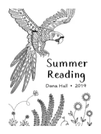 2019 Summer Reading List