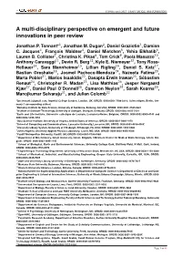 A Multi-Disciplinary Perspective on Emergent and Future Innovations in Peer Review
