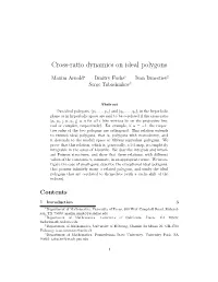 Cross-Ratio Dynamics on Ideal Polygons