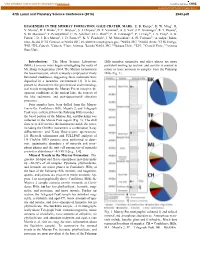 DIAGENESIS in the MURRAY FORMATION, GALE CRATER, MARS. E. B. Rampe1, D. W. Ming2, R. V. Morris2, D. F. Blake3, T. F. Bristow3, S