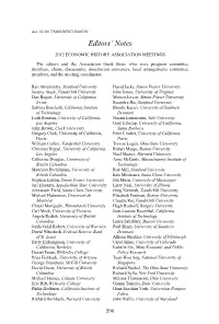 Editors' Notes