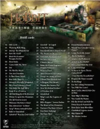 Hobbit Battle of the Five Armies Checklist