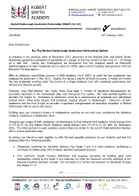 Robert Smyth Academy Would Change from 14–19 to 11–19, Both for Admissions 2016