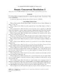 Senate Concurrent Resolution 3 Sponsored by Senator STEINER HAYWARD, Representative NOSSE, Senator RILEY (Presession Filed.)