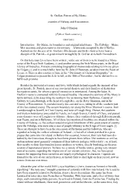 St. Grellan, Patron of Hy-Maine, Counties of Galway and Roscommon. John O'hanlon Introduction—Hy-Maine, Its Boundaries and O