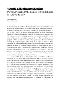 View: Journal of Flann O’Brien Studies 4.1