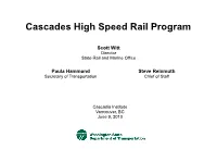 Cascades High Speed Rail Program