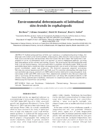 Environmental Determinants of Latitudinal Size-Trends in Cephalopods