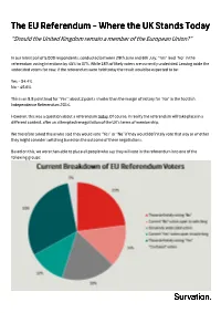 The EU Referen the EU Referendum