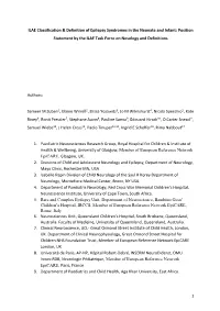 1 ILAE Classification & Definition of Epilepsy Syndromes in the Neonate