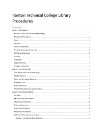 Library Policies
