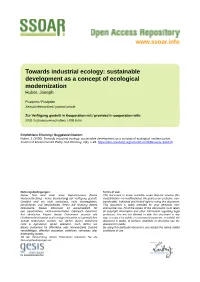 Sustainable Development As a Concept of Ecological Modernization. Journal of Environmental Policy and Planning, 2(4), 1-28