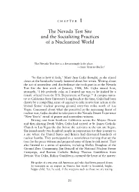 The Nevada Test Site and the Socializing Practices of a Nuclearized World